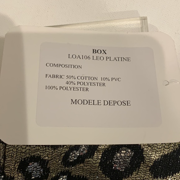 Louison Paris Depose Sequin Leopard Sparkle  Silver Black Metallic Bag Clutch 🤍 - Picture 11 of 16